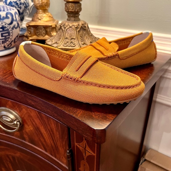 NWOB Women's Rothy's The Driver Driving Loafers Flats Shoes in Cognac Size 6.5 - Picture 2 of 8